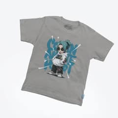 Kaos Anak Anime - warna Abu-abu