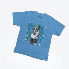 Kaos Anak Anime - warna Biru Muda