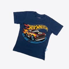 Kaos Hot Wheels - warna Navy