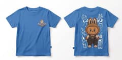 Kaos Labubu - warna Biru Muda