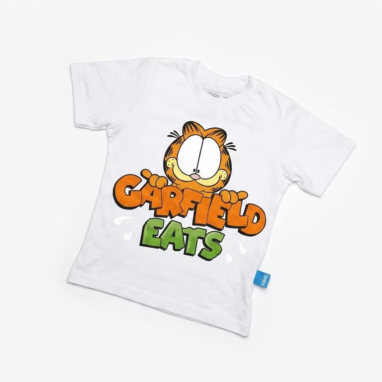Kaos Garfield - warna Putih