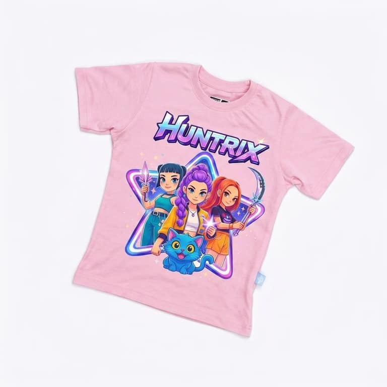 Kaos Huntrix - warna Pink