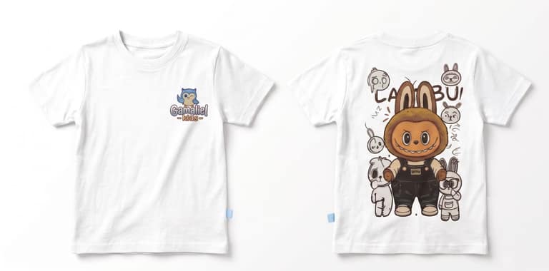 Kaos Labubu - warna Putih