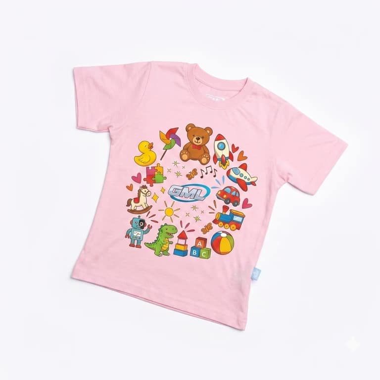 Kaos Mainan Anak - warna Pink