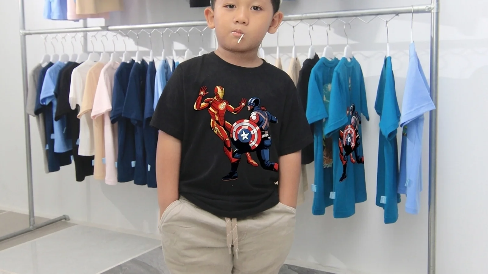 Koleksi kaos anak usia 4 tahun bahan katun combed 30s premium berbagai motif di Gamaliel Kids