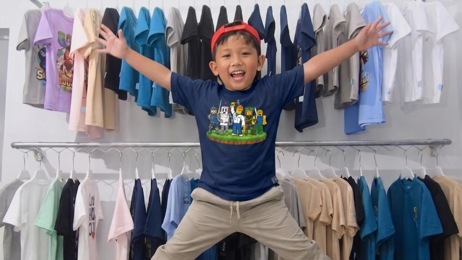 Koleksi kaos Labubu anak motif lucu dan trendi bahan katun combed 30s di Gamaliel Kids